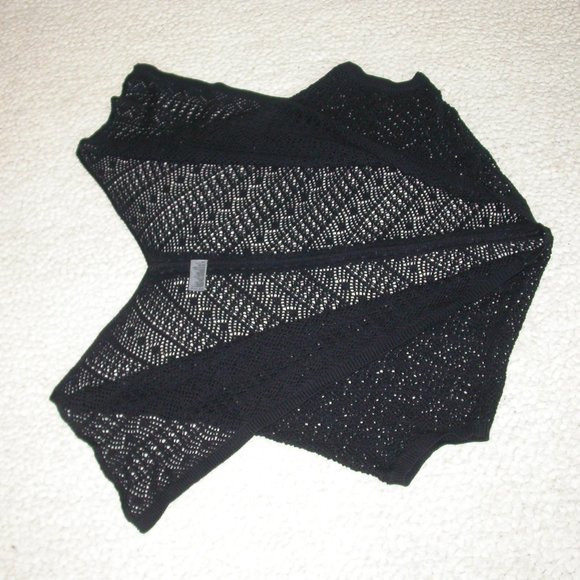 Black Knit Lace Sweater - Picture 7 of 8
